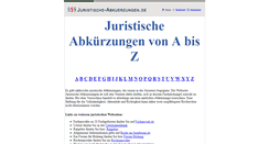 Desktop Screenshot of juristische-abkuerzungen.de