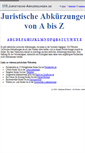 Mobile Screenshot of juristische-abkuerzungen.de