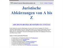 Tablet Screenshot of juristische-abkuerzungen.de